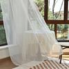 2 Panel Bohemian Floral Tulip Sheer Curtains Drape Set 100*250cm Lightweight Polyester Rod Pocket Easy Installation Curtains