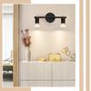 Nettlife Plafonnier 2 Spots Orientables, GU10, Métal Noir, pour Salon, Chambre, Cuisine, Couloir, Bureau, ampoule non fournie
