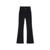 2024 Autumn Women's Plus Size Black Micro Flare Slimming Stretch Jeans