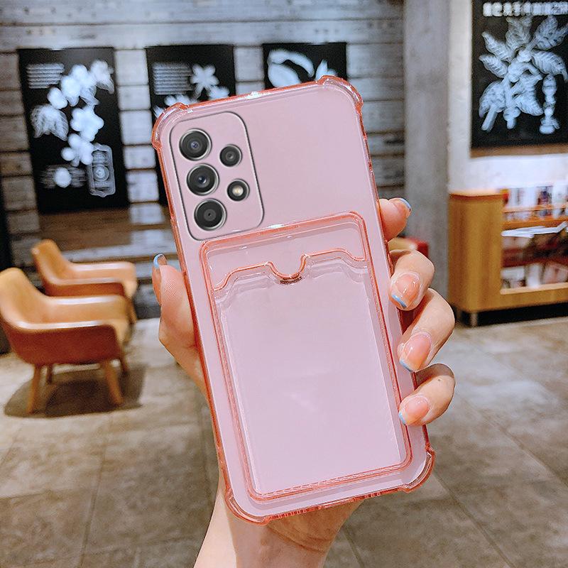 

Suitable for Samsung A53 Mobile Phone Case A33 Card Bag Card S23 Soft Case A13 Full Package A54A23 Anti Fall Transparent S22 Samsung A12-5G