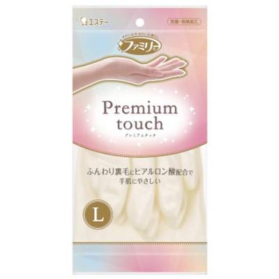 Premium Touch Hyaluronic Acid Gloves for Cooking and Cleaning L Size Pearl White [Family]