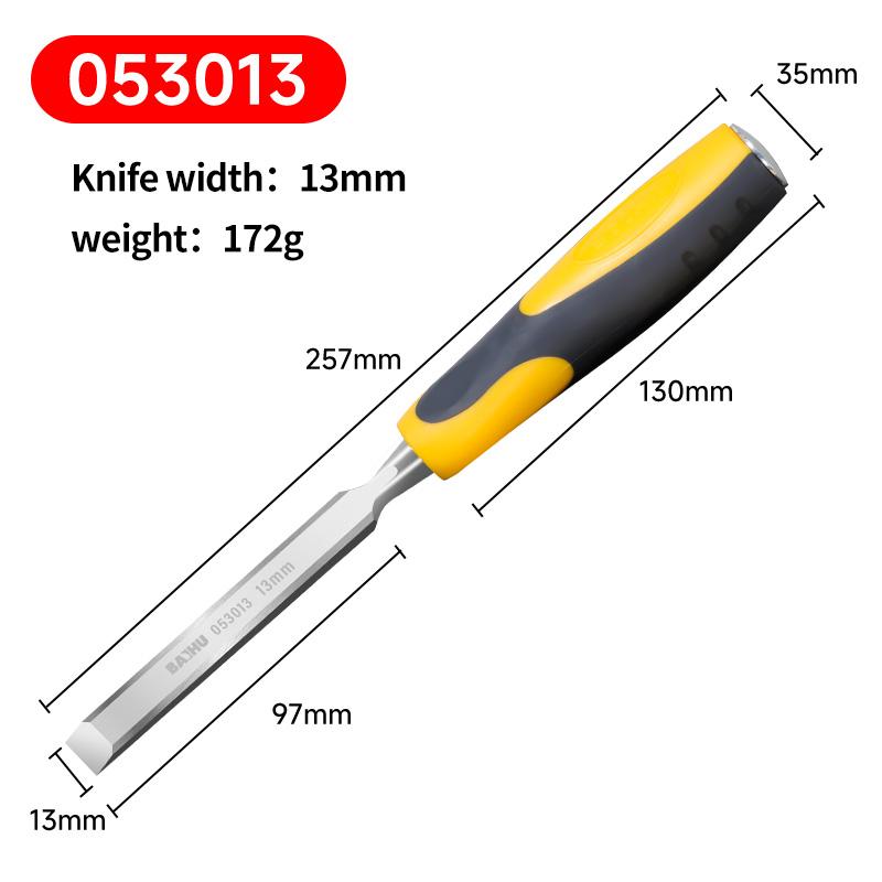 

10/13/16/19/25mm 5Pcs Wood Carving Chisels Set Professional for Woodworking with Ergonomic Wood Carving Tools DIY Auxiliary Tool 13mm