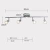 Nordic Stainless Steel Ceiling Light Multiple Strip LED Spotlights Living Room Chandeliers Lamps Home Decor Lighting Fixtures