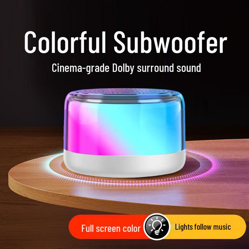 

H2 Mini Portable Bluetooth Speaker: Loud, High-Quality Sound, Card Slot, Outdoor Subwoofer.