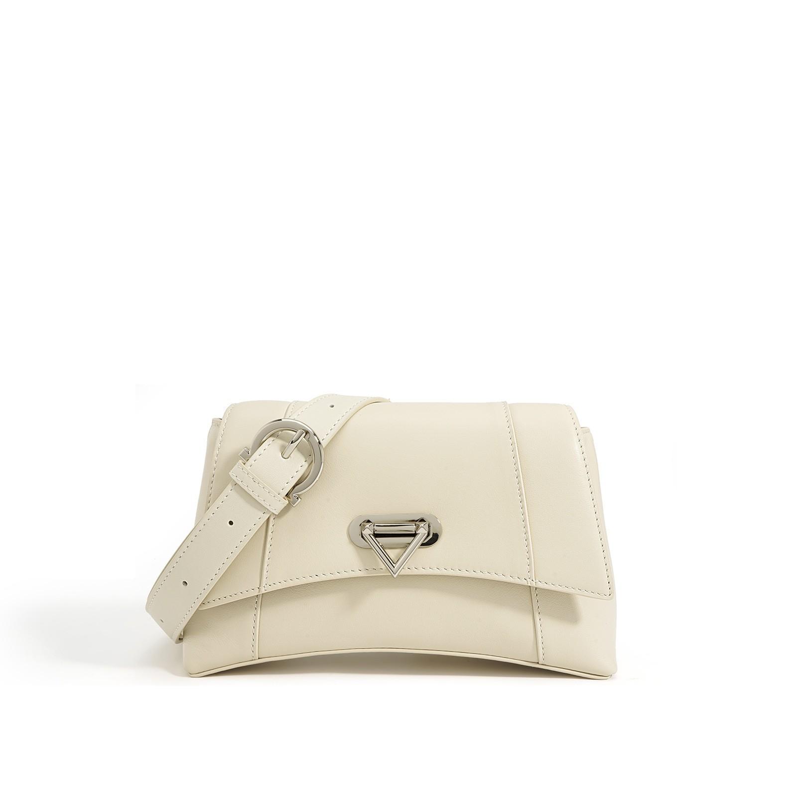 

Cowhide Niche Design High-end Underarm Bag Fashionable Versatile Messenger Small Square Bag