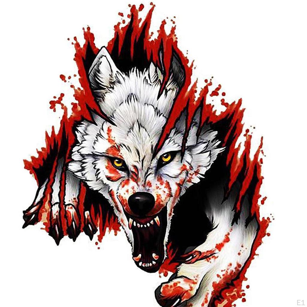 3 Sticker, Vehicle Self 3D Decals Creative Decorative Body Decor for Walls Automotive Camper Van