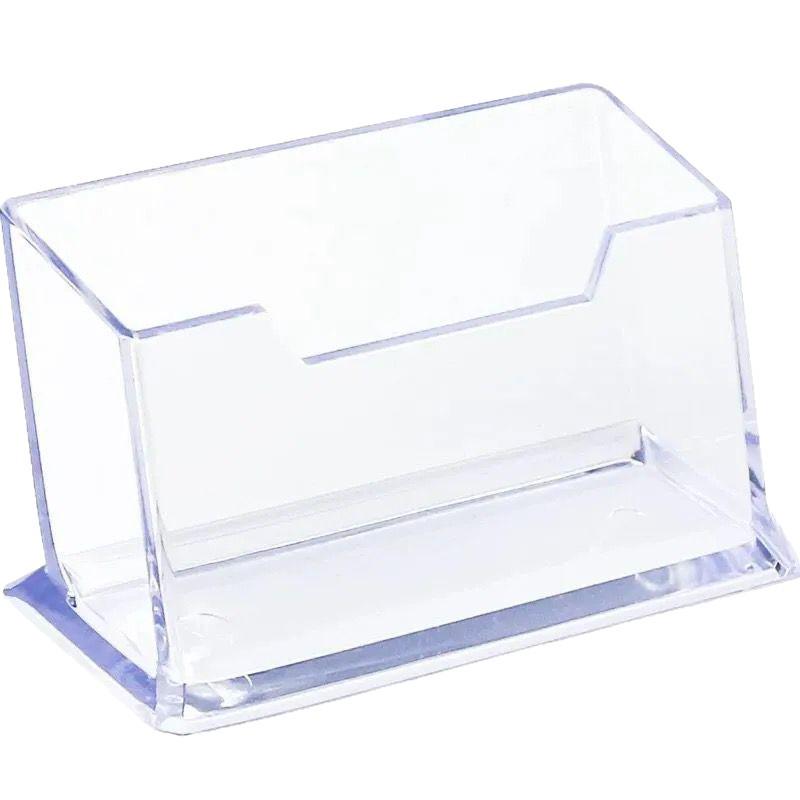 Portatarjetas de presentación acrílico transparente creativo - Caja de almacenamiento de gran capacidad