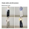 ESE-Y Women's High-Waist Lyocell Cotton Wide-Leg Pants