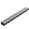 VidaXL Caniveau de drainage 3 pcs Acier galvanisé 3 m