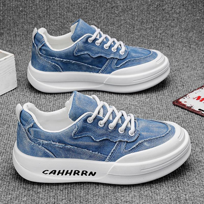 

Original niche men s shoes summer 2024 new sports and leisure board shoes student trendy shoes men s platform bread shoes 44