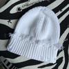 Unisex Streetwear Hats Knit Winter Beanie Hats Hip Hop Street Style Checked Beanie Hats