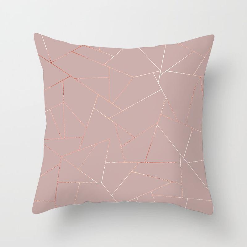 New Rose Gold Pink Peach Skin Pillow Cover Home Sofa Pillow Cushion Cover