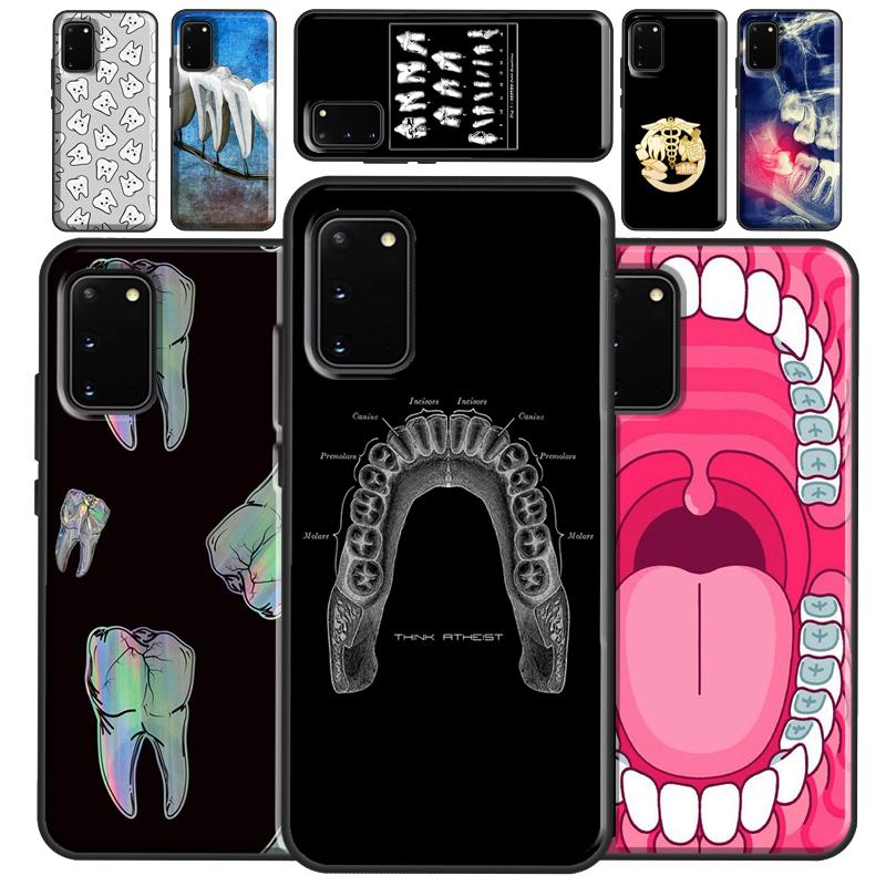 Dentist Tooth Pattern Case For Samsung Galaxy S22 S21 S23 Ultra Note 20 S8 S9 S10 Note 10 Plus S20 FE Back Cover