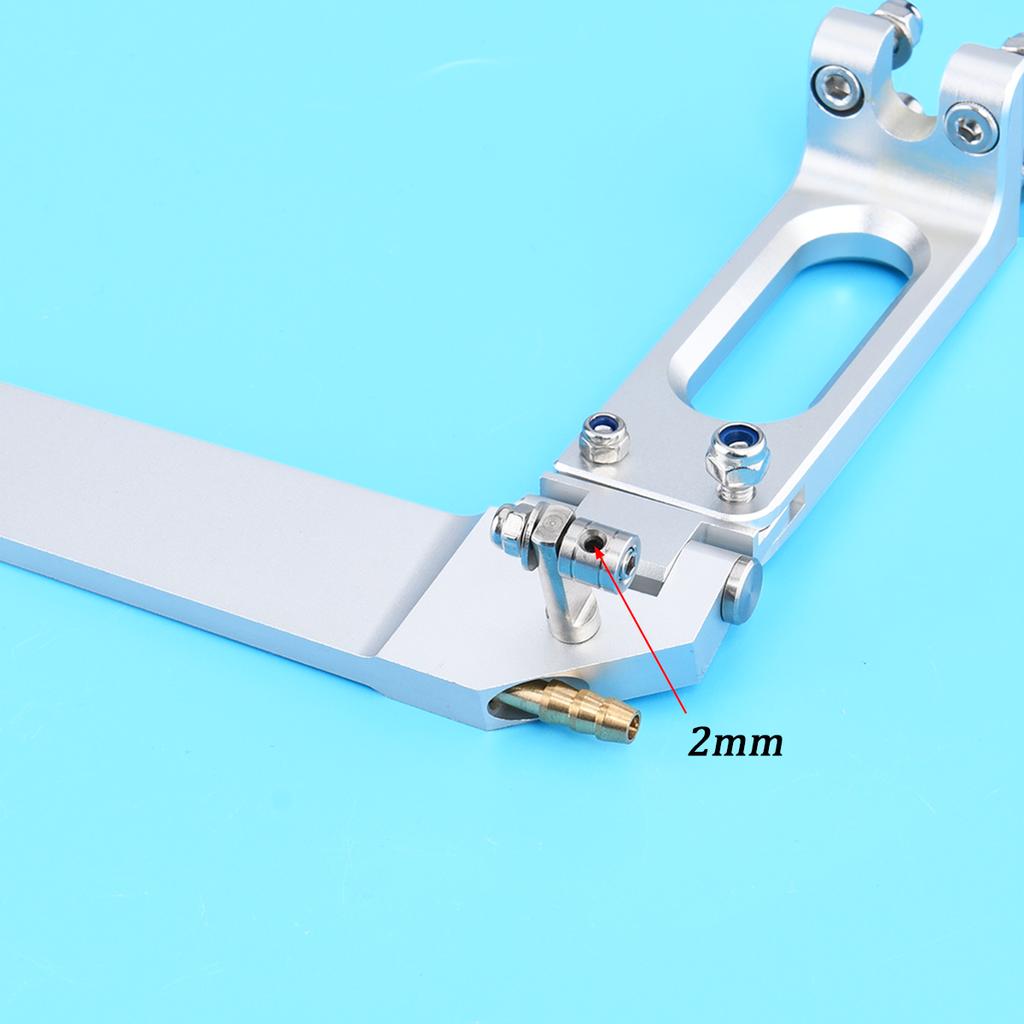 Aluminum 108x130mm Rudder with Water Pickup Suitable for Rc Boat Length 80-100cm Good Quality