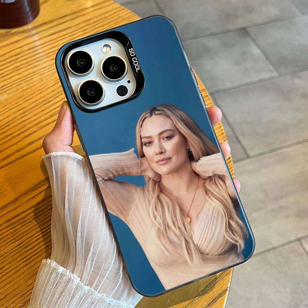 

Breathe Out H-Hilary Ann D-Duff Phone Case For iPhone 16 17 15 14 12 13 Pro Max Black Candy Matte Shockproof Cover iPhone16plus