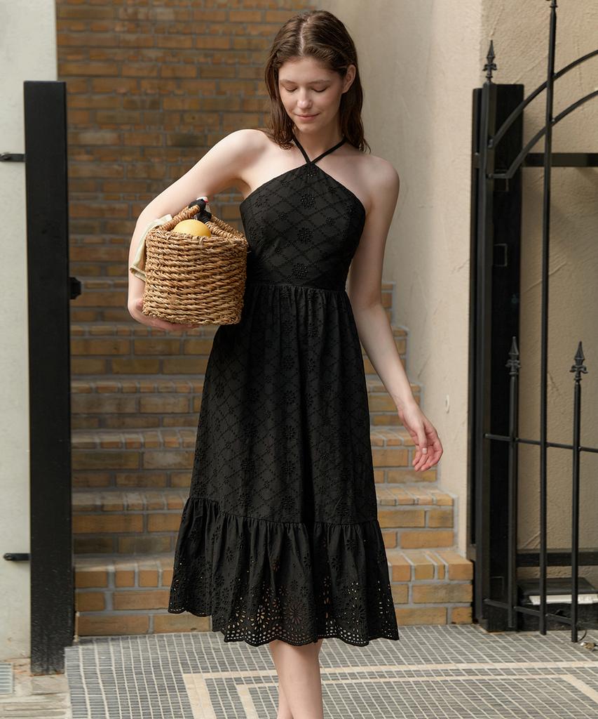 Bellodinela Camellia Dress Black