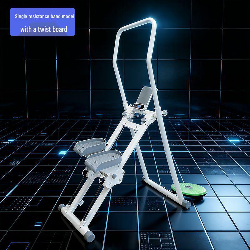 Foldable Home Stair Climber Stepper: Multi-Function Fitness Twist Waist Machine