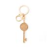 Keychain Pendant 3D Retro Key Shape Sparkling Rhinestones Inlaid Key Chain with Lobster Clasp Key Ring Bags Accessories