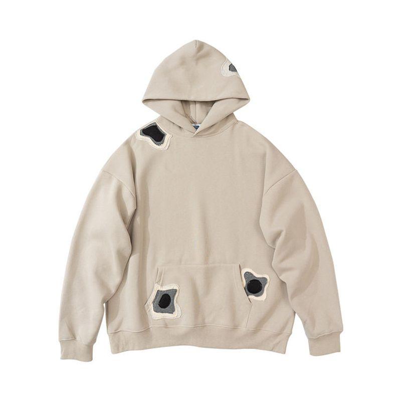 

Ovdy Original Fall and Winter High Street Hoodie Coat Sand color XL