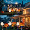 Solar Garden Halloween Ghost Set of Solar Automatic Warm Perfect for Indoor and Outdoor Creates Ambience Lights, Decorations, 5, Powered, On/Off,