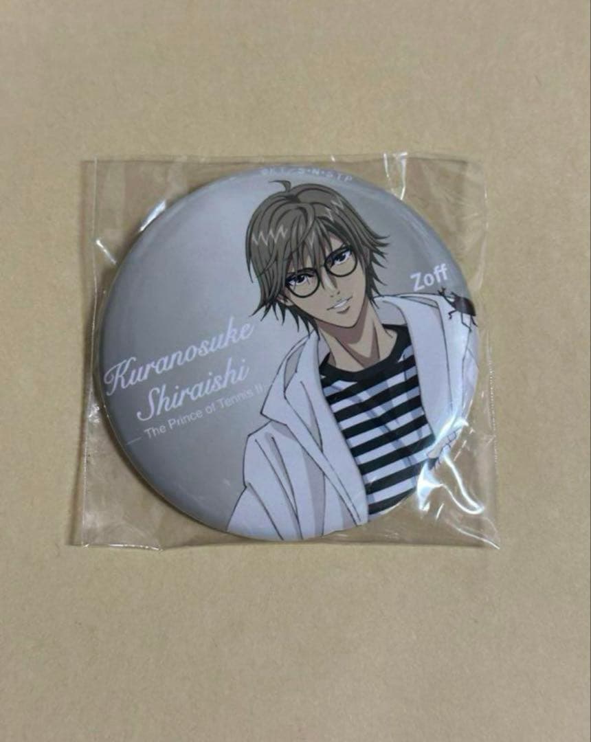 [USED] The Prince of Tennis (Tenipuri) Shiraishi Zoff Collaboration Bonus Can Badge Glasses Limited Edition