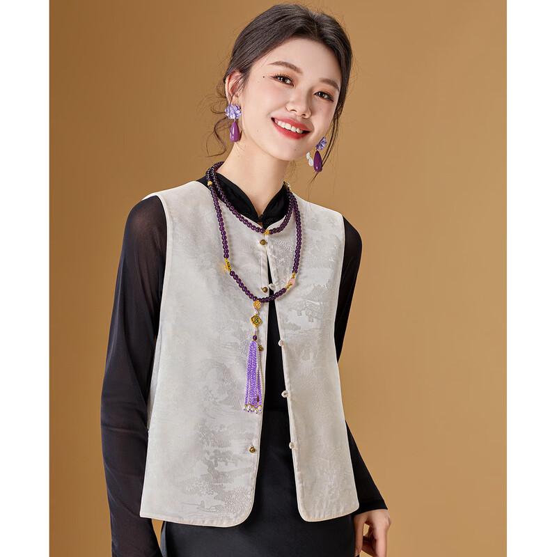 Meilannie New Chinese Style Floral Vest Top