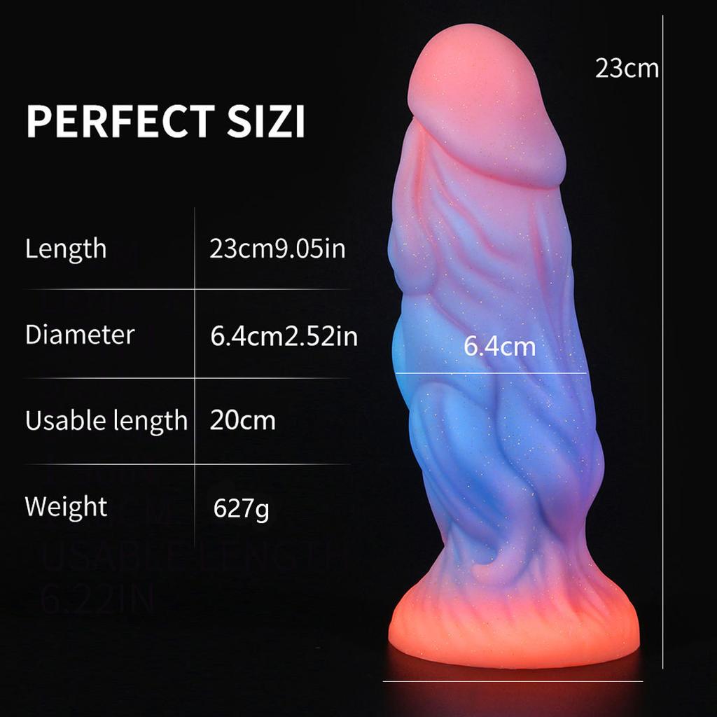 Hot Sale Luminous Anal Dildo Huge Penis Dick Animal/Monster Dildo Sex Toys For Adult 18+ Ass Dilator Glowing Dildo Big Buttplug