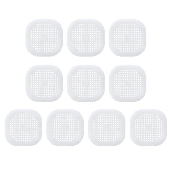 3/5/10Pcs Floor Drain Mat Easy Installation Effective Residue Filter Anti-clog Shower Drain Cover Leak-proof Drain Strainer
