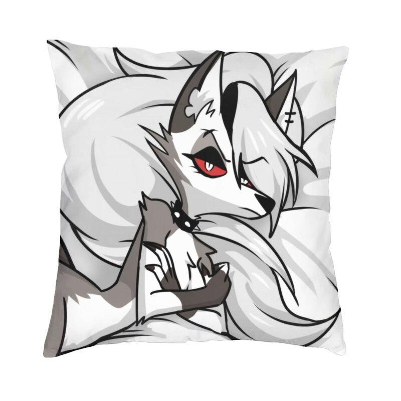 Moderno Hazbin Alastor Cuscino da Divano Buddy Copricuscino Morbido Cartone Animato Anime Federa Decorativa per la Casa