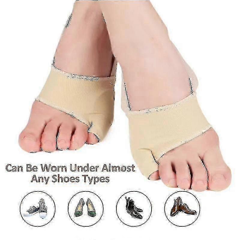 2pcs Tailor Bunion Corrector Pads Splint For Bunion Pinky Toe Relief Toe Straightener Little Toe Separator With Anti-slip