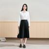 Women's White Professional Long-Sleeve Chiffon Shirt
