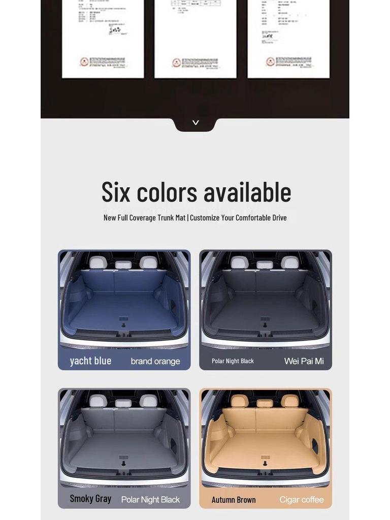 Galaxy Starship 7 Trunk Mat: Custom-fit Interior Tail Box Mat for 25 Models