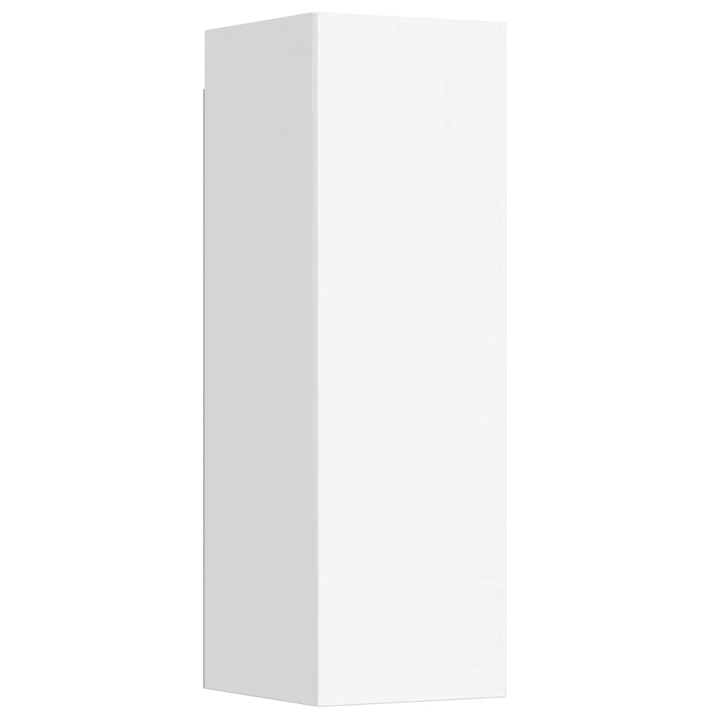 Vidaxl 3-Cz. TV Cabinet Set, White, Wood-Based Material