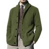 Men's Solid Color Long Sleeve Knit Cardigan - 2025 Autumn/Winter Collection