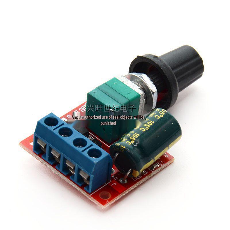 5V-35V PWM DC Motor Speed Controller with LED Dimmer and Adjustment Switch