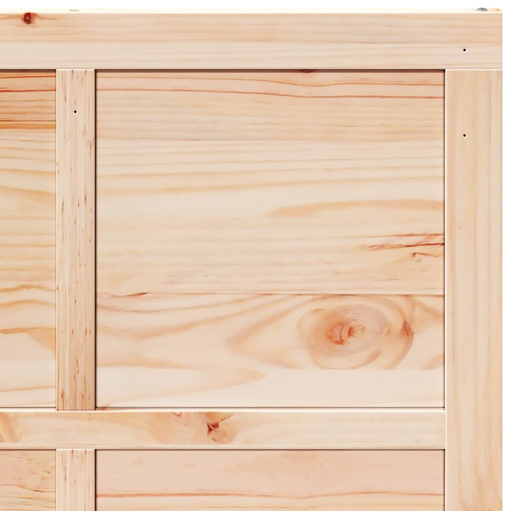 Barn Door Natural 80 x 2.5 x 208 cm Solid Pine Wood