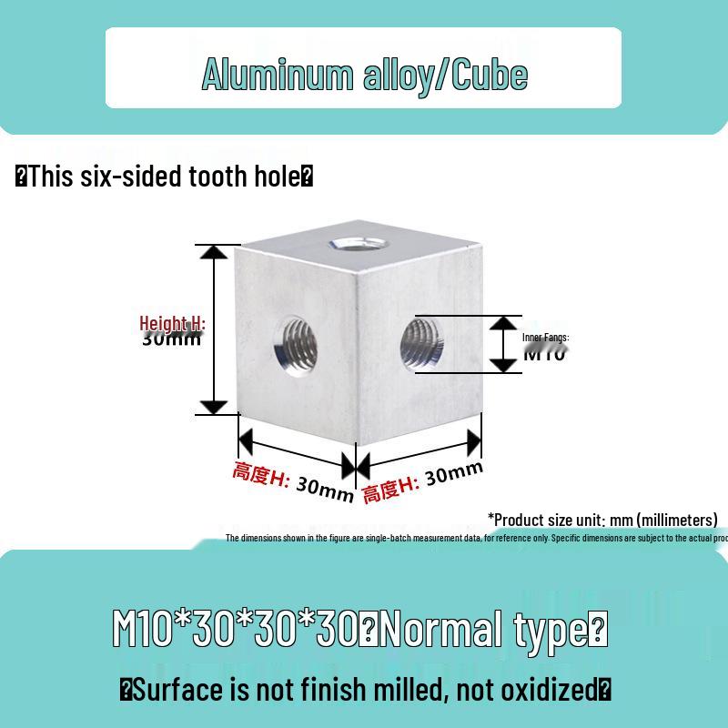 Aluminum Alloy Hex Nut Acrylic Connector Cap