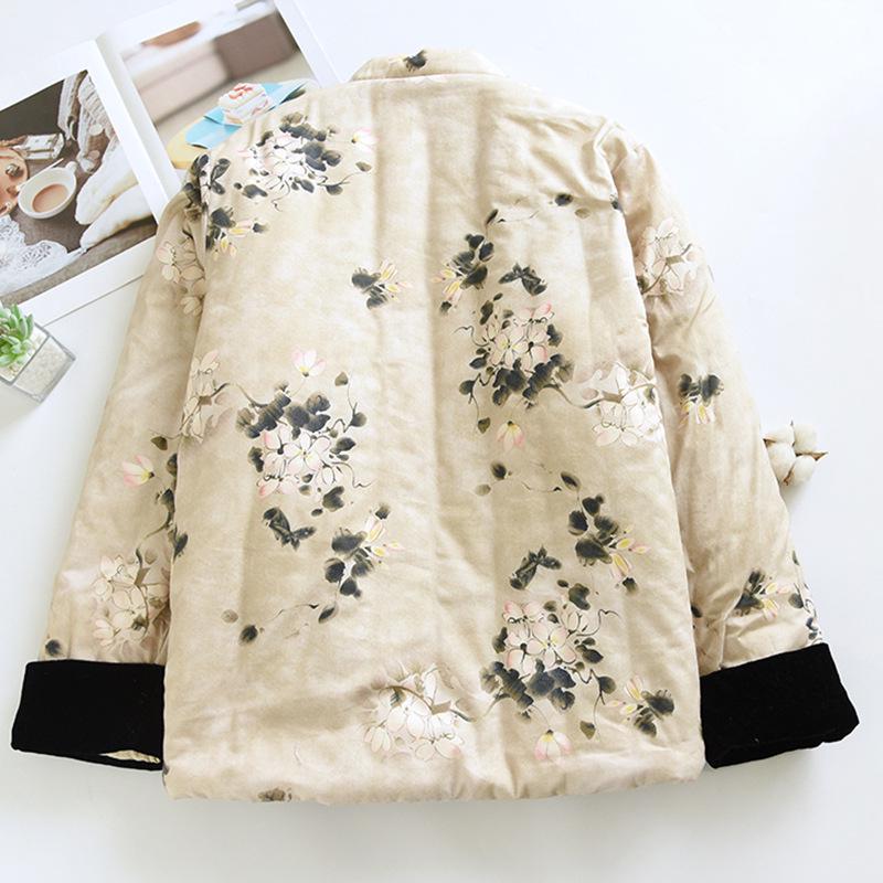 508 Lenjerie de corp caldă din bumbac, handmade de iarnă, retro - Stil nou chinezesc, îmbrăcăminte pentru mama