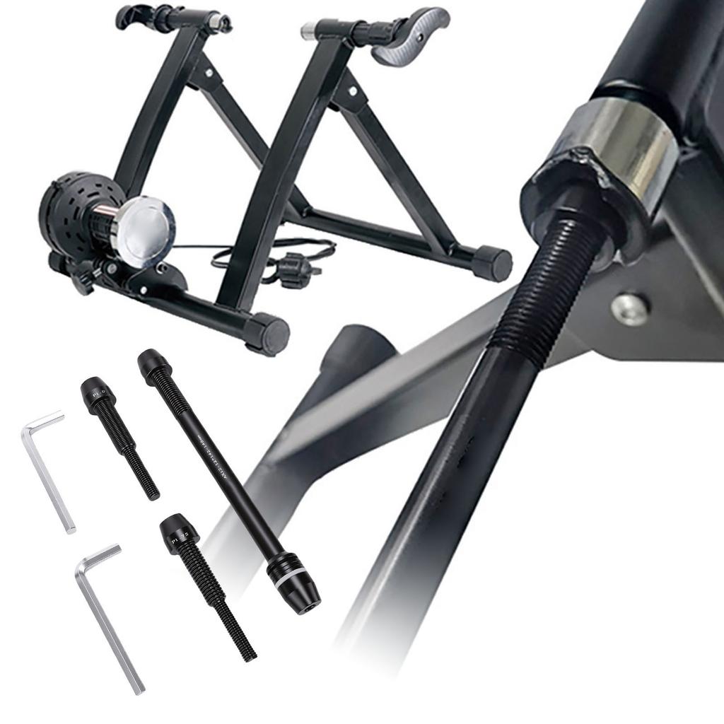 Bike Rear Hub Thru Axle Adapter, Mountain Road Trainer  X1.0 1.5 1.75 Alloy Locking Mechanism, Fits 135 142 148mm Frames for Various Cyclists, Smoot