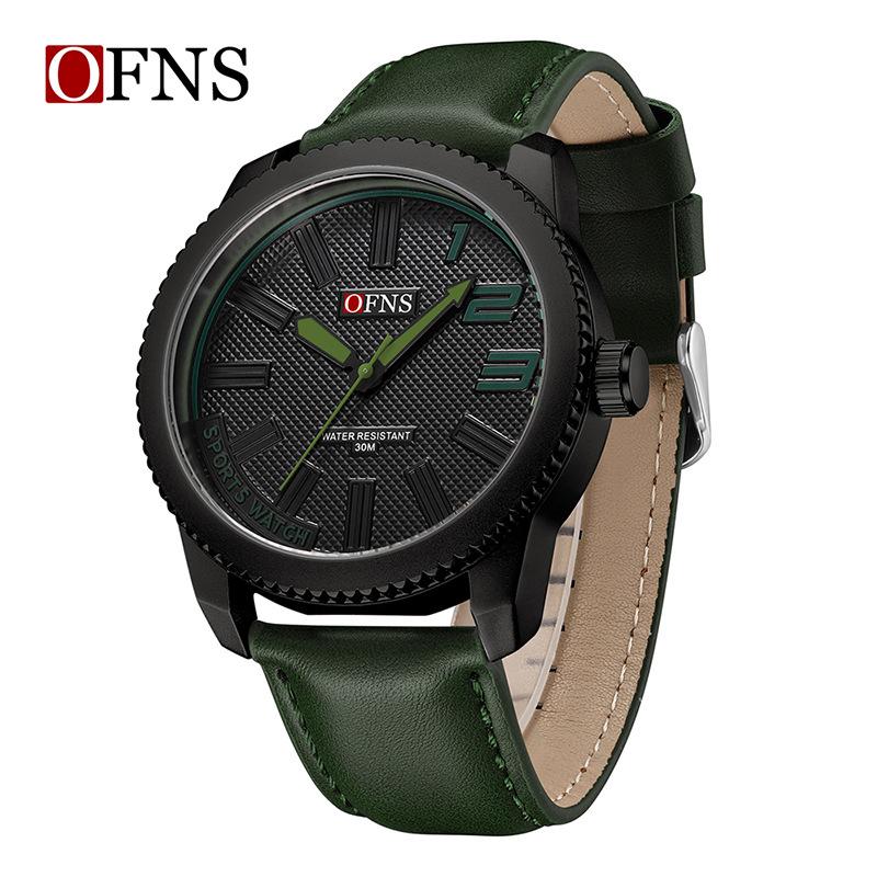 OfnsBrand 1950 Fashion Trendy Men's Quartz Watch Zinc Alloy Anti Slip Crown 3atm Waterproof Belt Comfortable Skin Friendly Cool