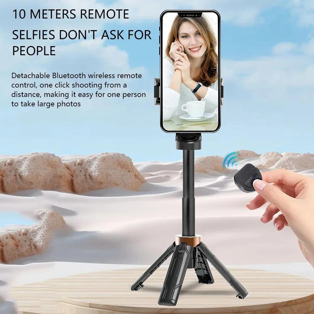 Mini Selfie-Stick Tragbarer Handyhalter Aufnahmehilfe Vielseitiges Integriertes Design Bluetooth-Fernbedienung Für Live-Übertragun