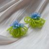 Handmade Beaded Earrings Boho Beaded Flower Earrings Floral Drop Earring Women's Summer Beach Jewelry