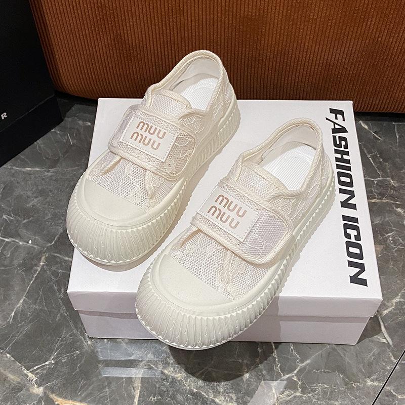 

Новая летняя модель - дышащие парусиновые туфли, женские студенческие модные повседневные универсальные маленькие белые туфли GG- 40 бежевый