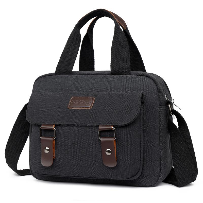 Retro Canvas Messenger Bag for Men – Oversized Crossbody Sling with Anti-Theft Pocket, Perfect for Business Trips & Hiking