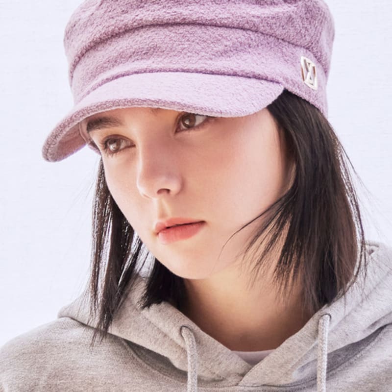 

VARZAR VA Квадратная шерстяная матросская кепка с шипами фиолетовая FREE