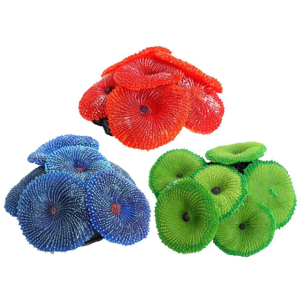 Soft for Fish Tank Decoration Fake Coral Reef Simulated Reef Artificial Coral Aquarium Ornament