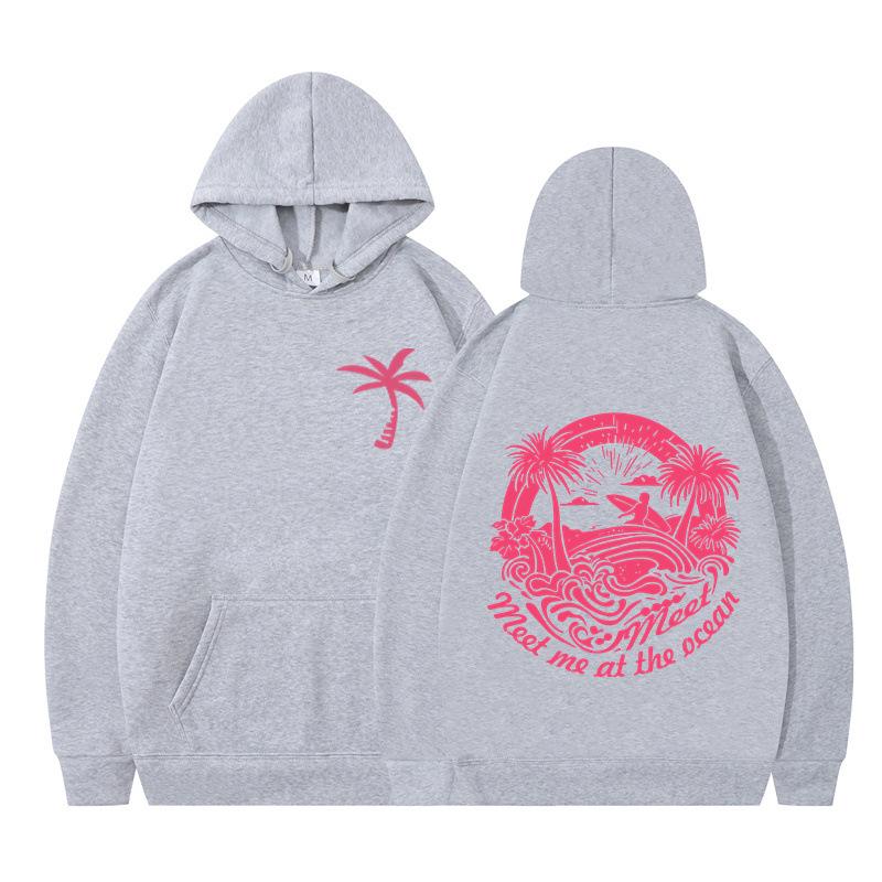 Letter Graphics Printed Hoodies Autumn Winter Casual Fleece Long Sleeved Streetwear Sweatshirts Hooded for Men Women