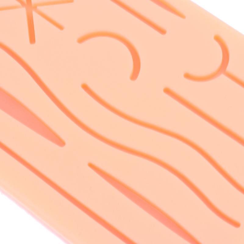 Cilt Dikiş Modeli Yara Silikon Dikiş Pedi Y Travma Dikiş Eğitim Pedi Tekrar Kullanılabilir Silikon Dikiş Uygulama Matı