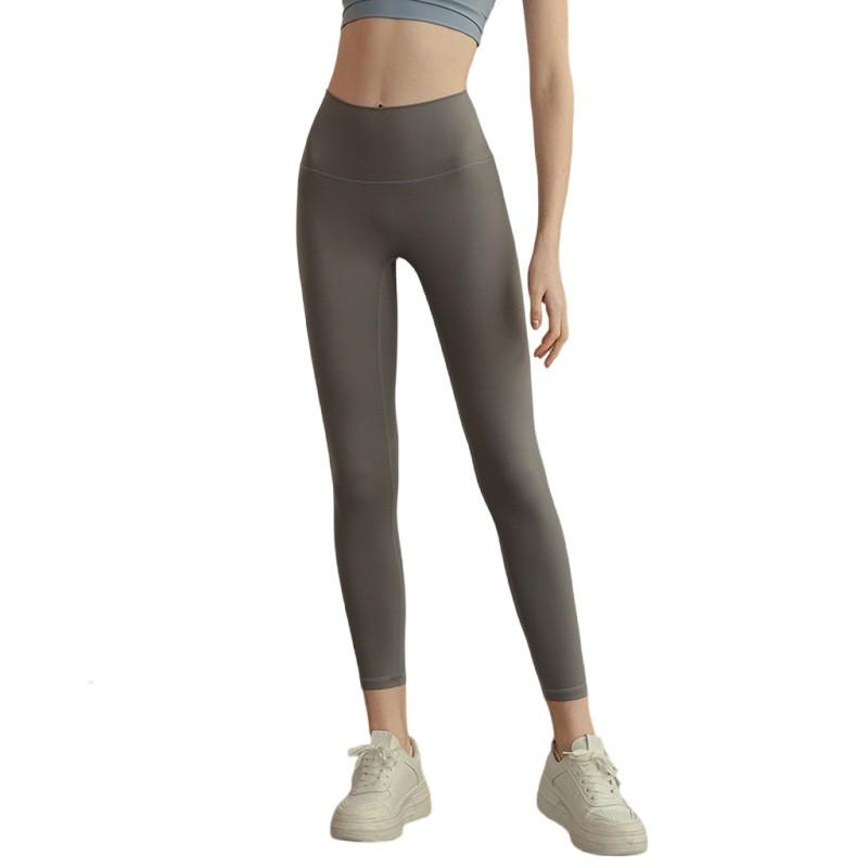Womens High-Waisted Seamless Yoga Leggings With Tummy Control Peach Butt Effect Quick-Dry Stretch Nylon Spandex Running Gym