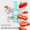 Large Capacity Manual Food Processor & Multifunctional Vegetable Cutter 